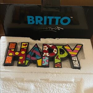 Britto Multicolor 'Happy' Art Decor
